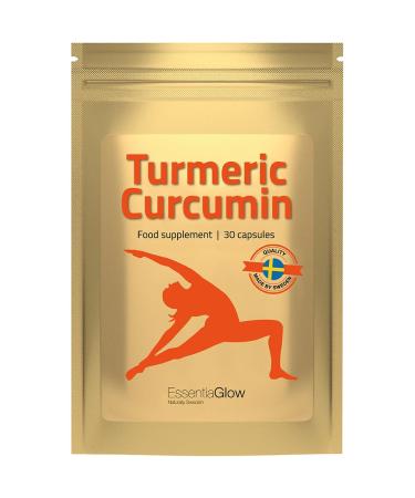 Essentiaglow 30 turmeric capsules |Joint health & flexibility |Natural inflammatory inhibitors & antioxidants |1 month stock |Vegan |30 capsules
