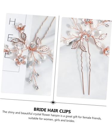 Angoily 1pc Handmade Hairpin U-shaped Hairpins Rhinestone u Rhinestone Hair Stick Heart Rhinestones Pearl Hair Pin Hanfu Hair Accessories Floral Hair Accessories Hair Dryer Vintage Bride - Buy Online on GoSupps.com