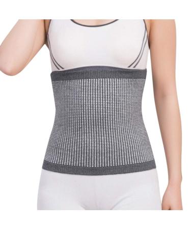 Women's Dance & Yoga Cold Weather Waist Warmer - Stomach & Back Pain Support Brace in Grey - Large - Buy Online on GoSupps.com