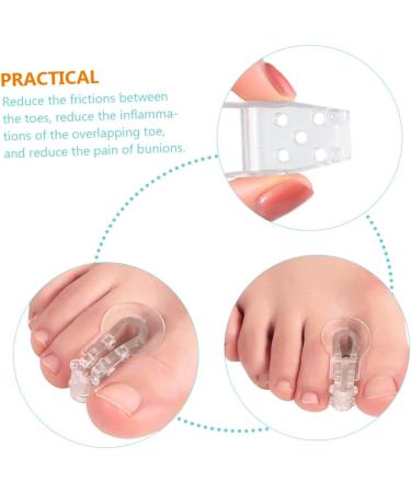 Gel Toe Separator Set - 24 Pcs Nail Art Tools for Toe Alignment and Joint Support | Bunion Care Kit with Splint Spacers for Big, Pinky, and Thumb Toes - Transparent x3pcs 5X5CMx3pcs - Buy Online on GoSupps.com