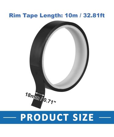 ABSOPRO 18mm x 10m Bicycle Tubeless Rim Tape - Durable Black Rim Tape for International Shipping - Buy Online on GoSupps.com