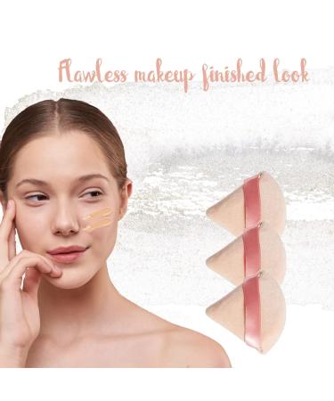 6 Pieces Triangle Powder Puff Set - Soft Velour Makeup Blenders for Flawless Foundation & Setting Powder Application - Pro Quality Beauty Tools - Buy Online on GoSupps.com