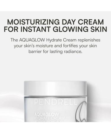 AQUAGLOW Hydrate Cream - Water-Based Facial Moisturizer with Hyaluronic Acid Ceramide NP & Hydrolyzed Collagen for All Skin Types - 50ml - Buy Online on GoSupps.com