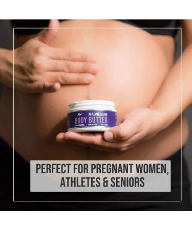 Pure Magnesium Body Butter for Women with Mango Shea Grapeseed Ultra Moisturizing & Muscle Relaxing Cream for All Skin 100% Natural Lightly Scented 4 oz - Buy Online on GoSupps.com