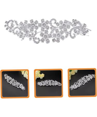 Mikinona Crystal Hair Comb Floral Headpiece Bridal Hair Comb Flower Crystal Hair Accessories Bridal Hair Accessories Wedding Hair Clip Crystal Hair Clips Manual The Photo Rhinestone Bride - Buy Online on GoSupps.com