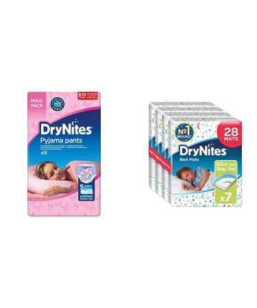 Huggies Drynites highly absorbing pant diaper for girls (8-15 years) 52 pieces including 28 x mattress insert for girls 80-part set