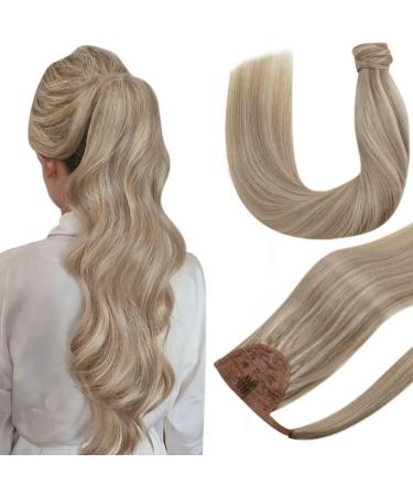 Hetto real hair extensions braid blond braid real hair extensions remy extensions braid real hair #17/2 23 ashblond mix medium blonde 55 cm 100g 55 cm 1-1 py #17/23