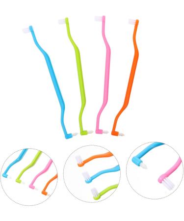 Goohochy Double-Headed Toothbrush Set - 4 Professional Portable Wear-Resistant Tooth Cleaners for Home Use - International Shipping Available - Buy Online on GoSupps.com