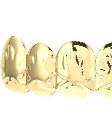 Halloween Hip Hop Teeth Hip Hop Tooth Brass Gold-plated Ion Plating for Outdoor Activities for Party for Home for Concert(gold) - Buy Online on GoSupps.com