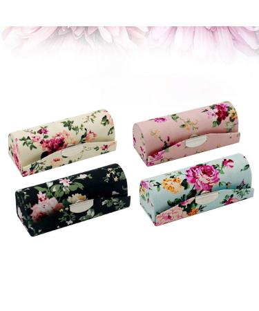 Lurrose Lipstick Case with Mirror - 4-Piece Makeup Organizer for Women | Travel Cosmetic Storage Bags - Buy Online on GoSupps.com