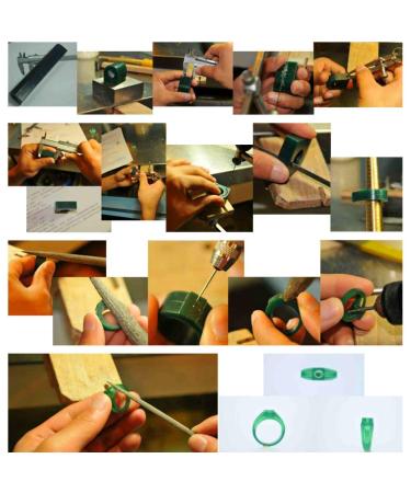 Salmue Green Carving Wax Ring Tube for Jewelry Making - Hard Solid Wax Blank for Rings Mold - Large Flat Side Tube with Centred Hole (T100) - Buy Online on GoSupps.com