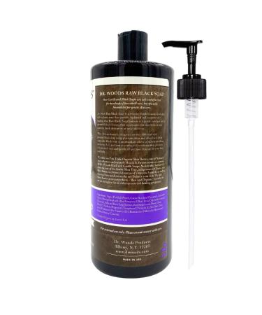 Dr. Woods Raw Black Liquid Body Wash - Organic Shea Butter 32 oz | Nourish & Hydrate - Buy Online on GoSupps.com