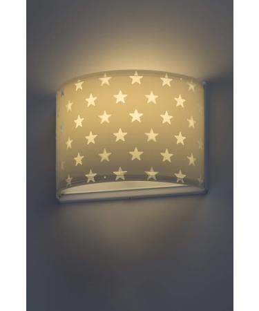 Buy Dalber Children's Wall Lamp | Grey Star Design | E27 | Perfect for Kids' Rooms - 81218L - Buy Online on GoSupps.com