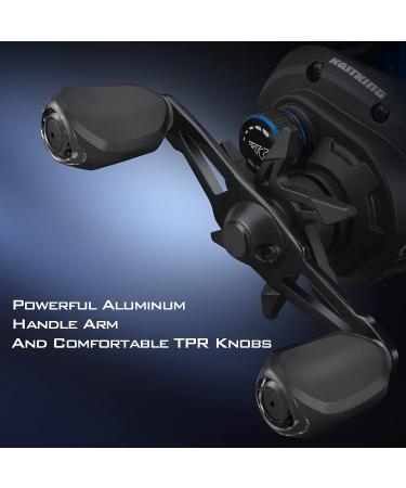 KastKing Centron Lite Baitcasting Reel - Lightweight Design, 7.6 OZ, 7.1:1 High-Speed Gear Ratio - Black-Right - Buy Online on GoSupps.com
