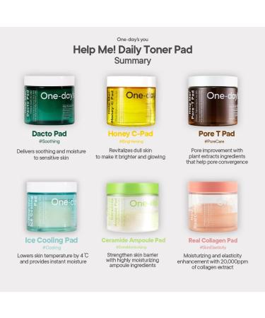 Honey-C Pad One Step Mild Skin Care 60 Pads: Daily Toner for Skin Moisturizing & Brightening - Hypoallergenic Korean Skincare - Buy Online on GoSupps.com