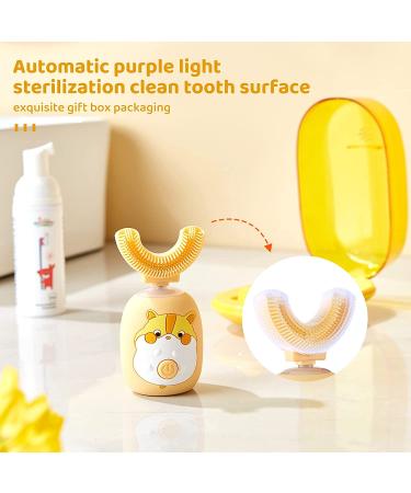 WISLIBE Kids Rechargeable Electric Toothbrush for 2-6 Years - Soft Bristles, 3 Clean Modes, Easy-Press Power Button - Rabbit Design - Buy Online on GoSupps.com