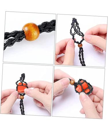 FOMIYES Yoga Stone Necklace Set - DIY Gemstone Crystal Beads for Fengshui & Retro Decor - Hand-Woven Choker with Natural Stones - Buy Online on GoSupps.com