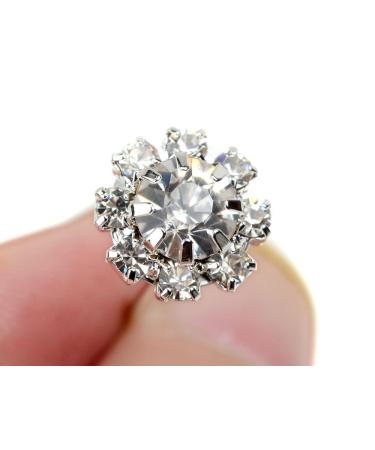Yantu 20 Pcs Bridal Flower Crystal Hair Pins for Wedding Hair Jewelry - Buy Online on GoSupps.com