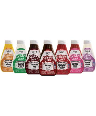 The Skinny Food Co Garlic & Herb Virtually Zero Calorie Sugar Free Sauce 6 x 425 ml - Buy Online on GoSupps.com