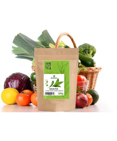 Th Vert Naturel Vrac 200g pour infusions + Cadeau Boule Infuseur Inox - Ar me et Couleur Intenses - Antioxydant Vegan - Buy Online on GoSupps.com