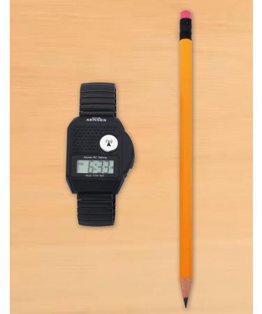 Five Senses English Atomic Talking Watch for Seniors - Easy to Use Ideal for Blind Men & Women - Black | Perfect Gift for Older Adults - Buy Online on GoSupps.com