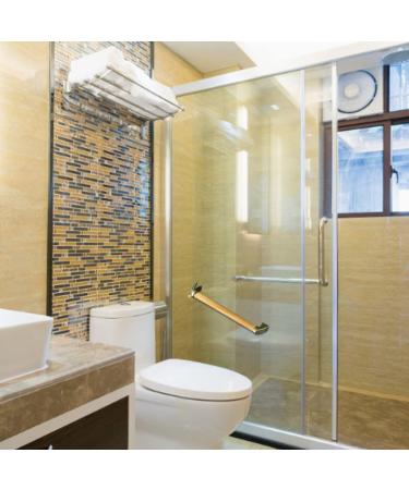Shower Grab Bar Wooden Safety Hand Bathroom Anti Slip Grab Handle 13.4inch Shower Safety Handle - Buy Online on GoSupps.com
