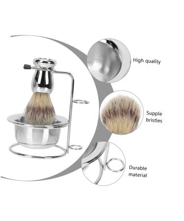 Ipetboom Beard Brush Holder & Men's Grooming Kit - Stainless Steel Shaving Stand for Mustache & Razor - Buy Online on GoSupps.com