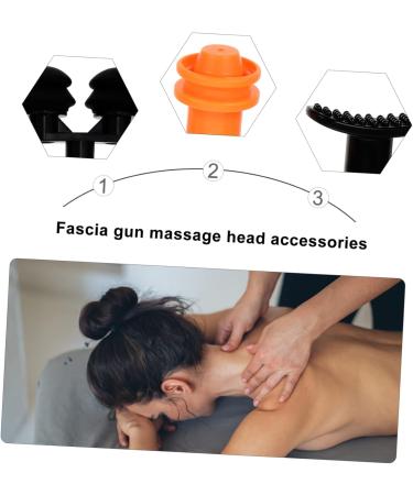 Frcolor 9-Piece Black Fascia Massage Head Set - Percussion Therapy for Athletes | Relieve Muscle Pain & Enhance Recovery - Buy Online on GoSupps.com