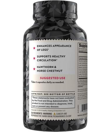 Crystal Star Vari-Vein â€“ 60 Vegetarian Capsules for Healthy Circulation - Buy Online on GoSupps.com