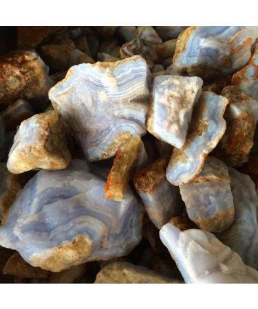Home Decoration Natural Blue Chalcedony Agate Stone Minerals Jewelry Processing Home Decor Crystals Wiccan Stones Stones PEIQIYIN Stone Mineral Specimen (Size : 20-40g) - Buy Online on GoSupps.com