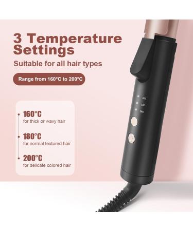 Buy Portable 25mm Electric Hair Curling Iron - Adjustable Temperature & 360 Rotating Cord for Effortless Hair Styling - Buy Online on GoSupps.com
