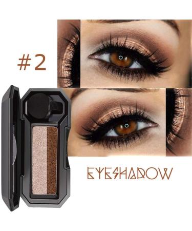 WOZOW Two-tone Stamp Eyeshadow Palette Stamp Makeup Powder Makeup Long-lasting Flexibility(B) - Buy Online on GoSupps.com