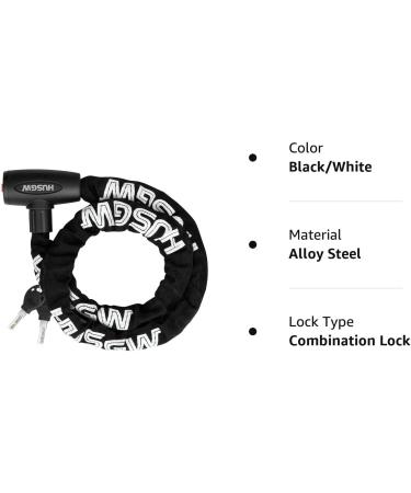 Husgw Bike Chain Locks  Bicycle Combination Lock 47 inch Anti-Theft Bicycle Chain Lock with Keys Lock Chain for Bike  Motorcycle  Bicycle  Door  Gate  Fence  Grill (Medium) - Buy Online on GoSupps.com