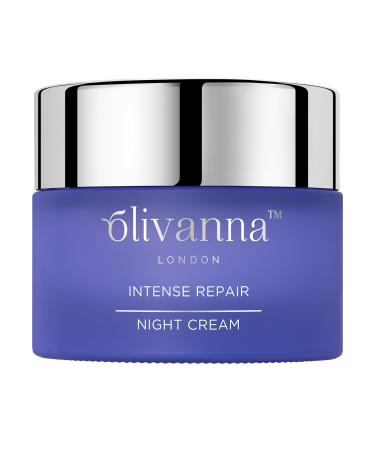 Intense Repair Night Cream - Face Moisturizer - Enriched with Natural Ceramides Hyaluronic Acid and Omega-Rich Seed Oils - 1.6 oz