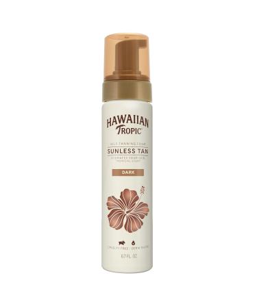 Hawaiian Tropic Sunless Tanning Foam  Moisturizing Self Tanner  Dark  6.7 oz - Buy Online on GoSupps.com