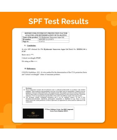 1% Hyaluronic Sunscreen Gel SPF 50 PA++++ | Ultra Light Broad Spectrum UV & Blue Light Protection - 50g - Buy Online on GoSupps.com
