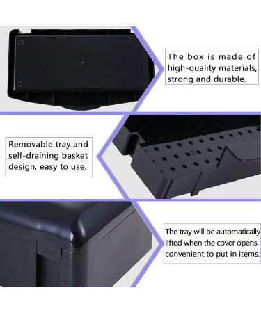 LXIANGN Nail Art Tool Sterilizer Tray Plastic Clean Sanitizing Box Sterilizing Container Storage for Nail Tools Tweezers Hair Salon Spa & Cutter Manicure Equipment - Buy Online on GoSupps.com
