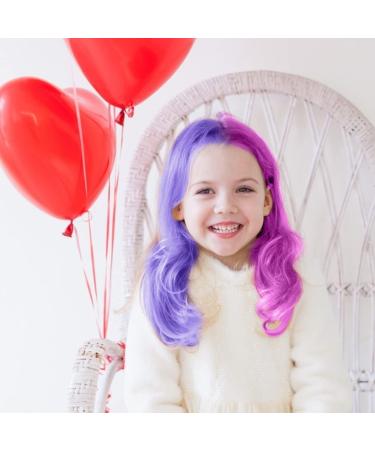 MSDADA Hair Chalk Comb for Kids - Washable Temporary Hair Color Dye - Girls Gifts for Christmas & Halloween - 5 Pink + 5 Purple - Buy Online on GoSupps.com