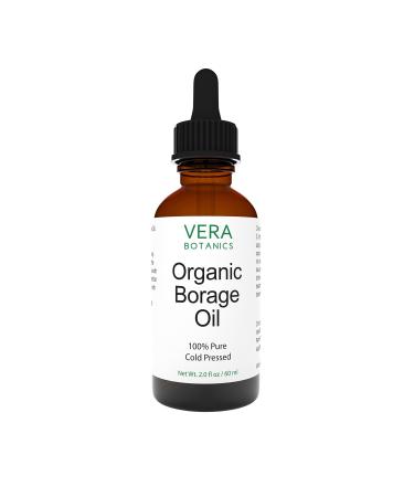 Vera Botanics ORGANIC BORAGE OIL 100% Pure & Natural  Unrefined  Cold-Pressed For Face  Dry Skin  Nails  Lips  Body & Hair - Reduce Hair Breakage  Appearance of Scars from Psoriasis  Eczema & Acne - Buy Online on GoSupps.com