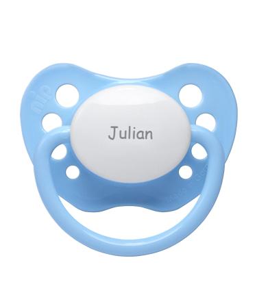 Name pacifier - NIP pacifier with name - silicone size 1 - blue 1 blue