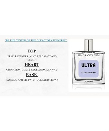 Fragrance Gem Ultra Perfume Spray for Men | Vanilla Warm Spicy Fruity | EDP Strong and Long Lasting Perfume 3.4 FL OZ - Buy Online on GoSupps.com