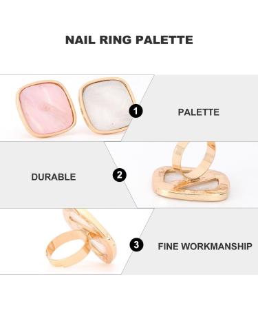 Amosfun Palettes de M lange et Couleurs Nail Art en R sine Forme Bague Lot de 2 pour Usage Professionnel et v nements Manucure - Buy Online on GoSupps.com