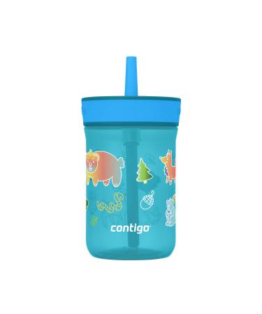 Contigo Leighton Kids Plastic Water Bottle Juniper Forest Harvest 14 oz