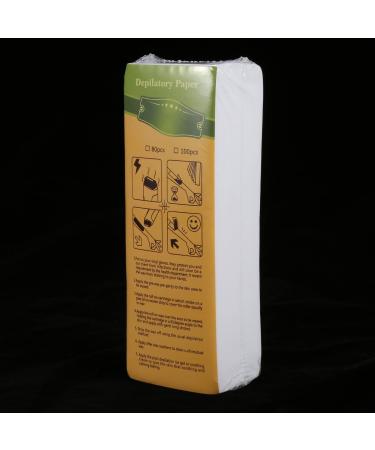 100 leaf-arm-arm-axle-cavity-hair removal salvory-epilier-wax strip paper soft and flexible suitable for most skin types