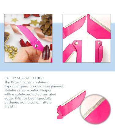 Lilibeth from New York Pink Package Brow Shaper Hygienic Pain-Free Hair Removal & Dermaplaning Tool for All Hair & Skin Types - Buy Online on GoSupps.com