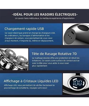 JUJNE 1 Set 6 in 1 Electric Shavers 7D Hair Clipper for Men with LED Display and Portable Wet and Dry - Buy Online on GoSupps.com