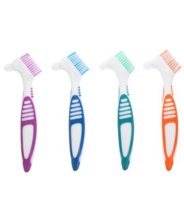 Minkissy 16 pieces denture dentures denture cleaning brush at home dentures cleaning brush hand tools wrong teeth dentures care brush household cleaning tools manual