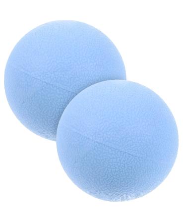Iplusmile massage-lacrosse ball 2 pieces of sore muscles Massage ball Hand massage ball for fitness deep tissue trigger point muscle node myofascial release blue
