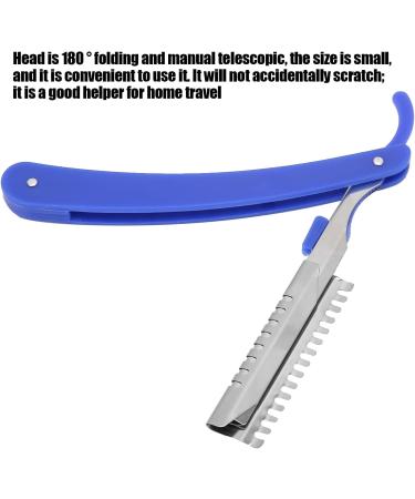 Foldable Eyebrow Holder - Stainless Steel Manual Razor Tool for Precision Beard & Facial Grooming | Barber & Hairdresser Essential - Buy Online on GoSupps.com