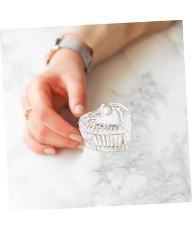 POPETPOP 2pcs Crystal Glass Stained Glass Acrylic Liquid Bowl Nail Tech Accessories Crystal Heart Shape Glassware Jewelry Holder Mini Nail Polish Bowl With Cover Washing up medium Assorted Color - Buy Online on GoSupps.com